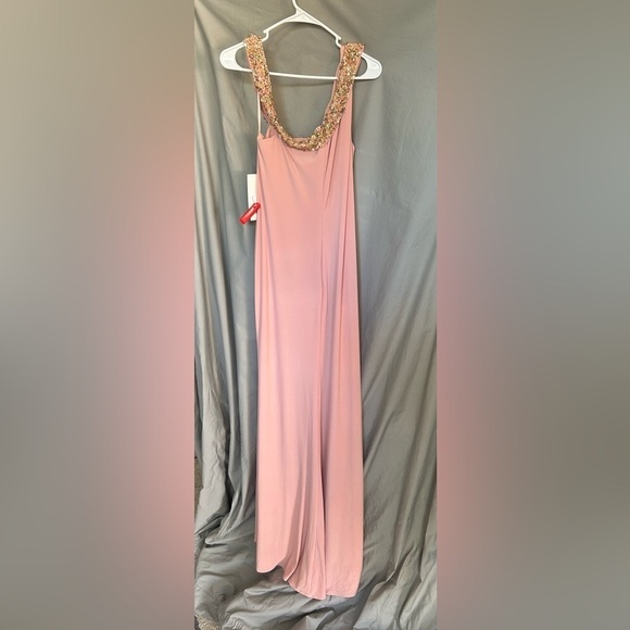 Mac Duggal 68163 NWT BEADED DROP SHOULDER JERSEY GOWN - Picture 5 of 9